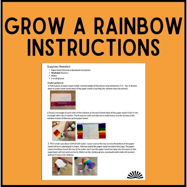 Grow a Rainbow Science Experiment