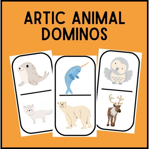 Winter Animal Dominos
