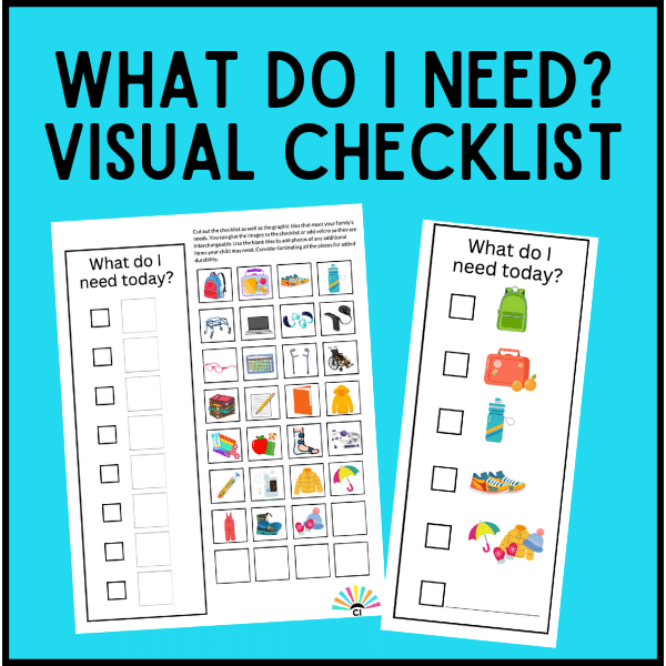 What do I Need? Visual checklist